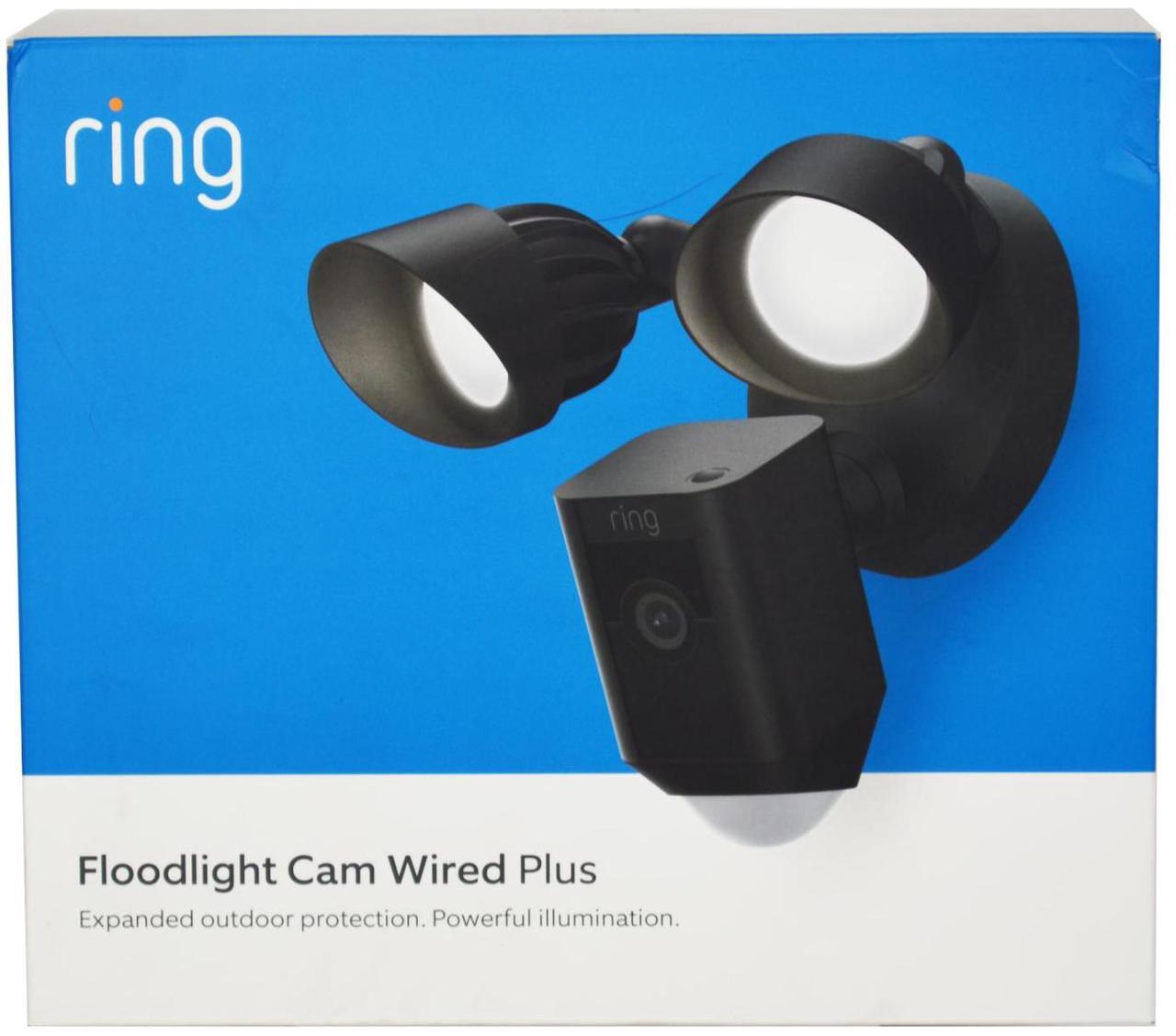 Alt view image 9 of 20 - RING Floodlight Cam Wired Plus Motion-Activated 1080p HD Black