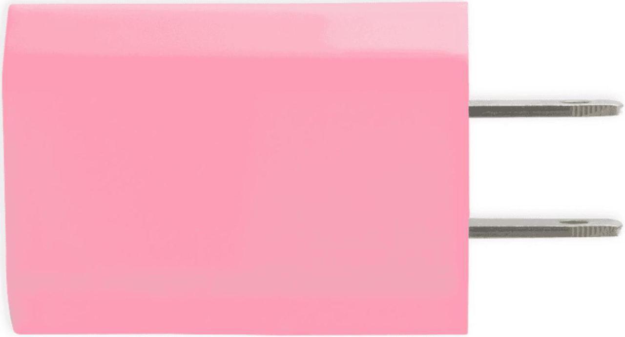 Main image of Universal AC-DC USB Port 5V 1A Home Wall Charger Power Adapter Converter - Pink