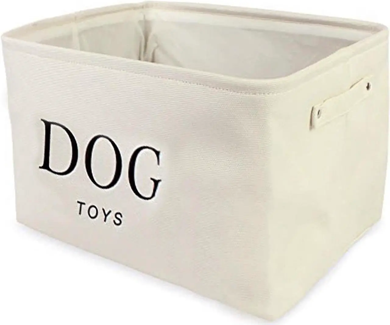 Alt view image 4 of 7 - Storage Basket Rectangular with Handles 7.5''x16''x12.25'', White & Gray- 2 Pack