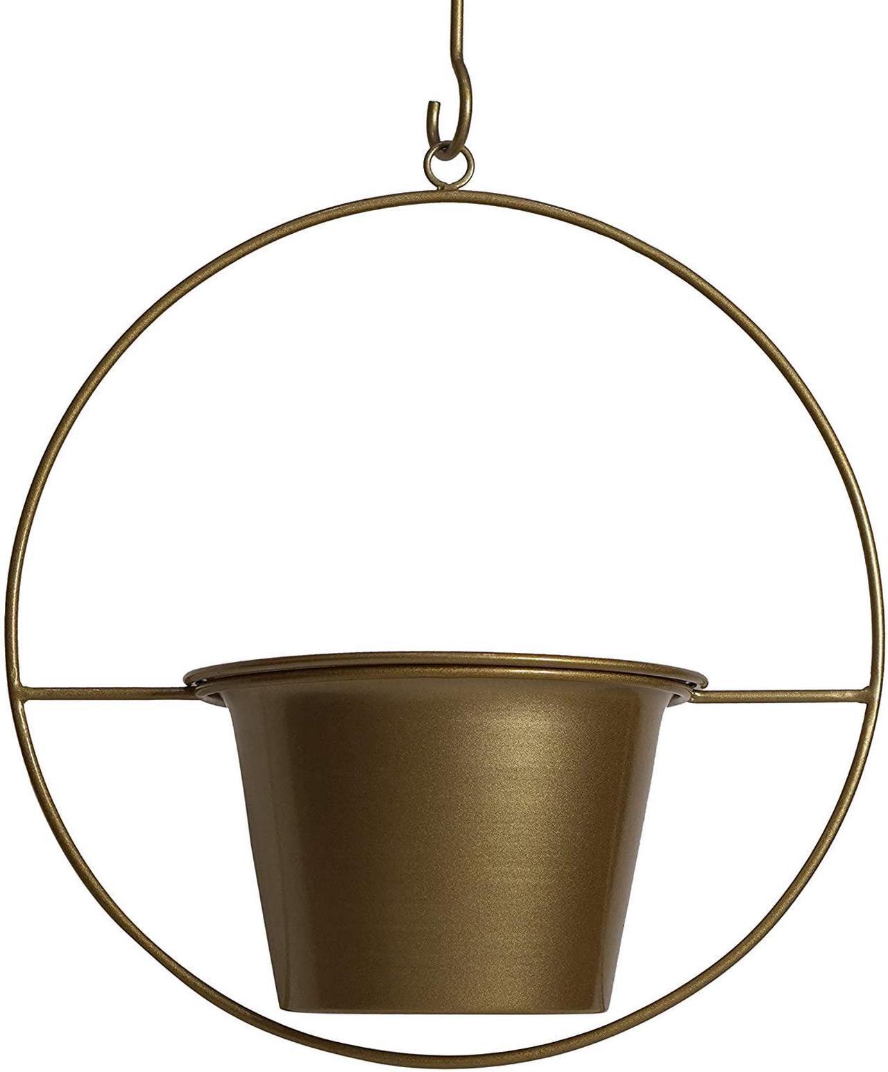 Main image of Plant Hanger 6 Inch Hanging Pot Wall Planters Indoor Hanging Planter - Gold