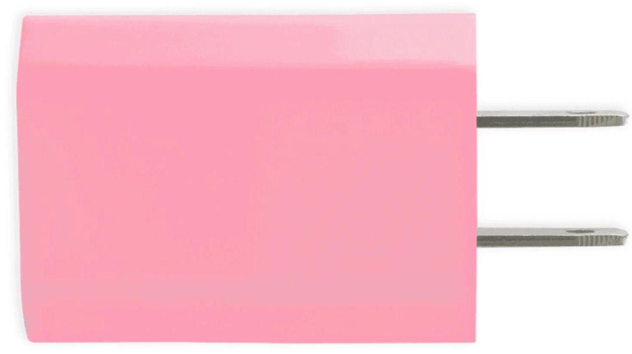 Alt view image 2 of 2 - Universal AC-DC USB Port 5V 1A Home Wall Charger Power Adapter Converter - Pink