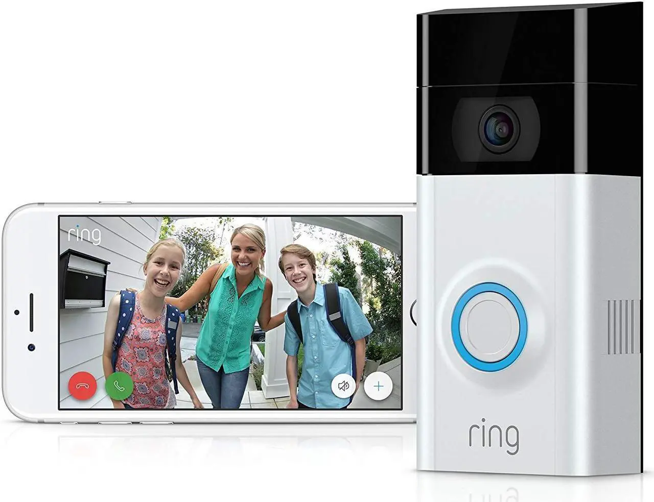 Alt view image 4 of 20 - Ring 8VR1S7-0FC0 1080HD Video Doorbell 2
