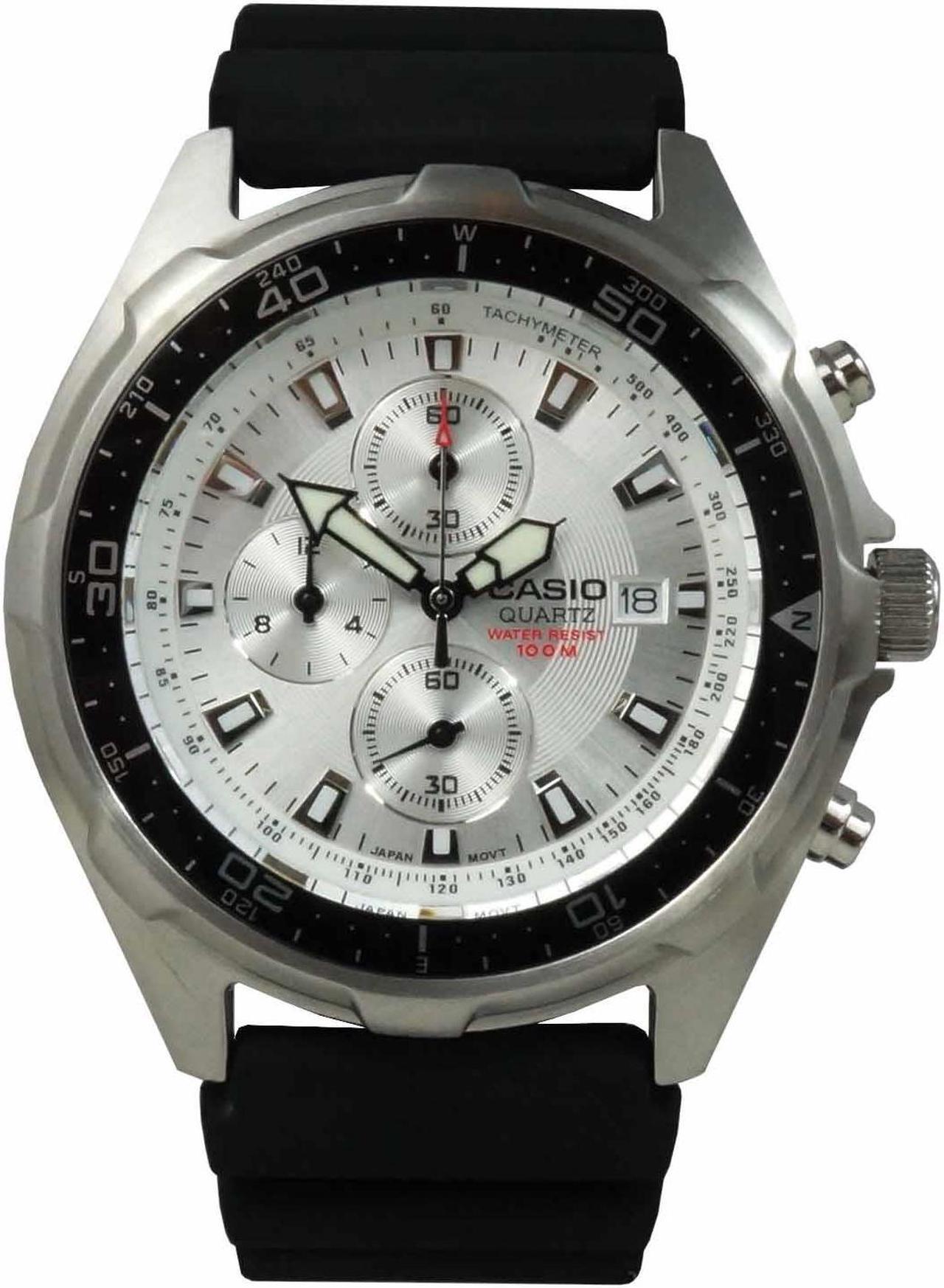 Alt view image 5 of 20 - Casio AMW330-7AV Men's Analog/Digital Dive Chronograph Resin Strap Sports Watch