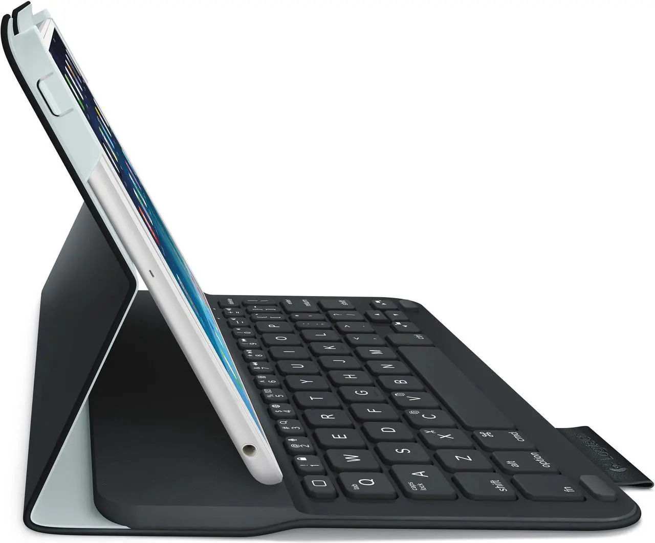Alt view image 6 of 14 - Logitech 920-005893 Logitech Ultrathin Keyboard Folio (PU Leather) for iPad mini Carbon Black