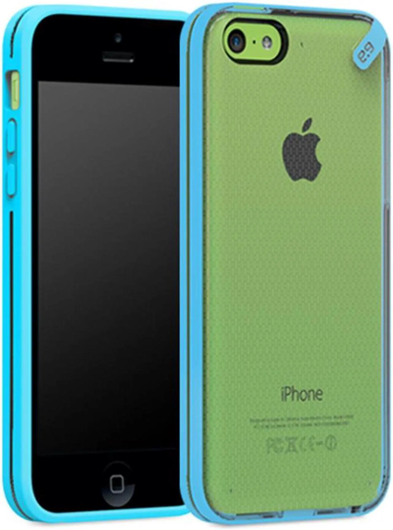 Alt view image 4 of 4 - PureGear Slim Shell Protective Cell Phone Case - Blue - iPhone 5C