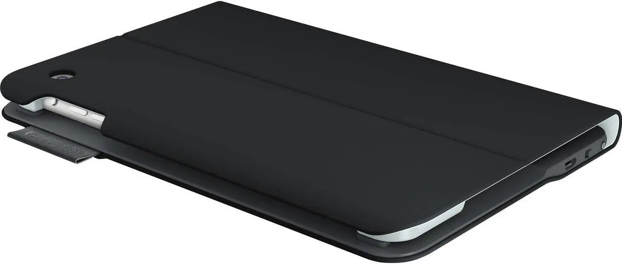 Alt view image 8 of 14 - Logitech 920-005893 Logitech Ultrathin Keyboard Folio (PU Leather) for iPad mini Carbon Black
