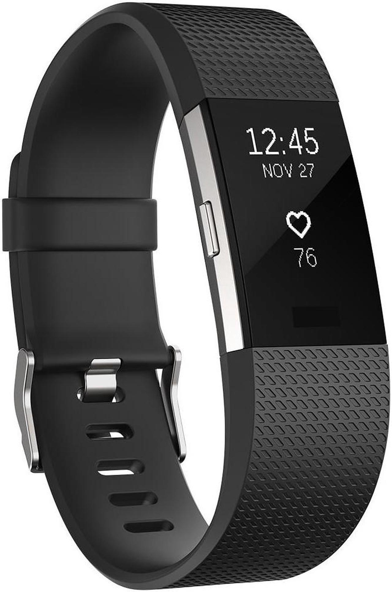Main image of Fitbit Charge 2 Heart Rate & Activity Tracker - Small (5.5"–6.7") - Black