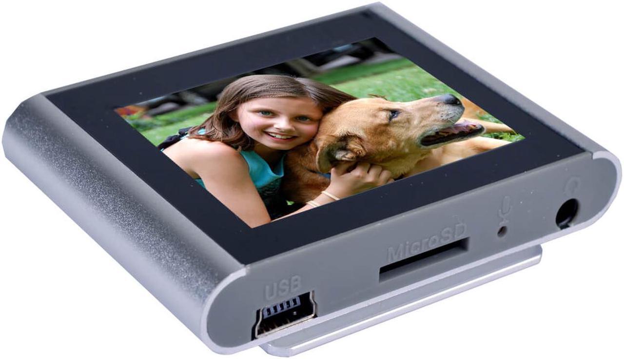 Alt view image 2 of 4 - Eclipse T180 1.8" 4GB MP3 Clip Style Digital Audio LCD Video Player - Silver