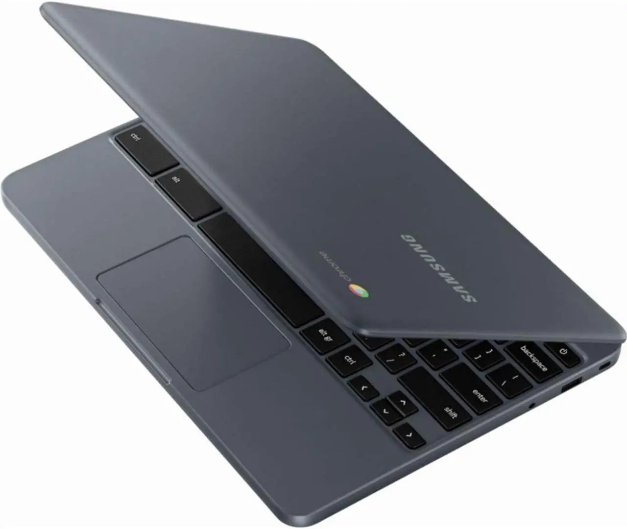 Alt view image 10 of 13 - Samsung - 11.6" Chromebook - Intel Atom x5 - 2GB Memory - 16GB eMMC Flash Memory - Night Charcoal
