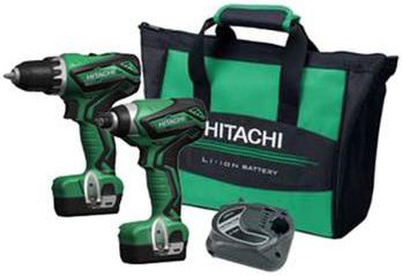 Alt view image 3 of 8 - Hitachi KC10DFL2 12V Peak Li-Ion 3-Tool Combo Kit