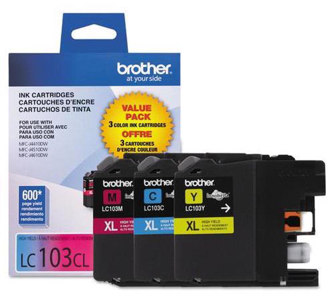 Alt view image 5 of 16 - Brother LC1033PKS High Yield Innobella Ink Cartridge - Combo Pack - Cyan/Magenta/Yellow
