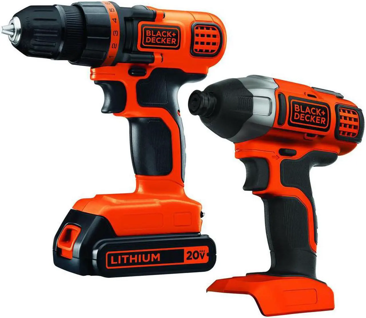 Alt view image 3 of 5 - Black & Decker BD2KITCDDI 20V MAX Drill/Driver Impact Combo Kit