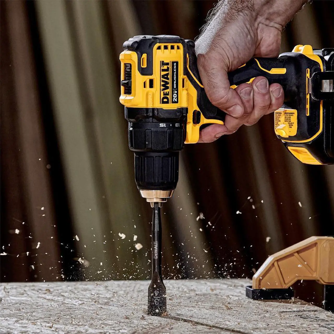 Alt view image 4 of 7 - Dewalt DCD708C2 20V MAX ATOMIC Brushless Compact Lithium-Ion 1/2 in. Cordless Drill Driver Kit with 2 Batteries
