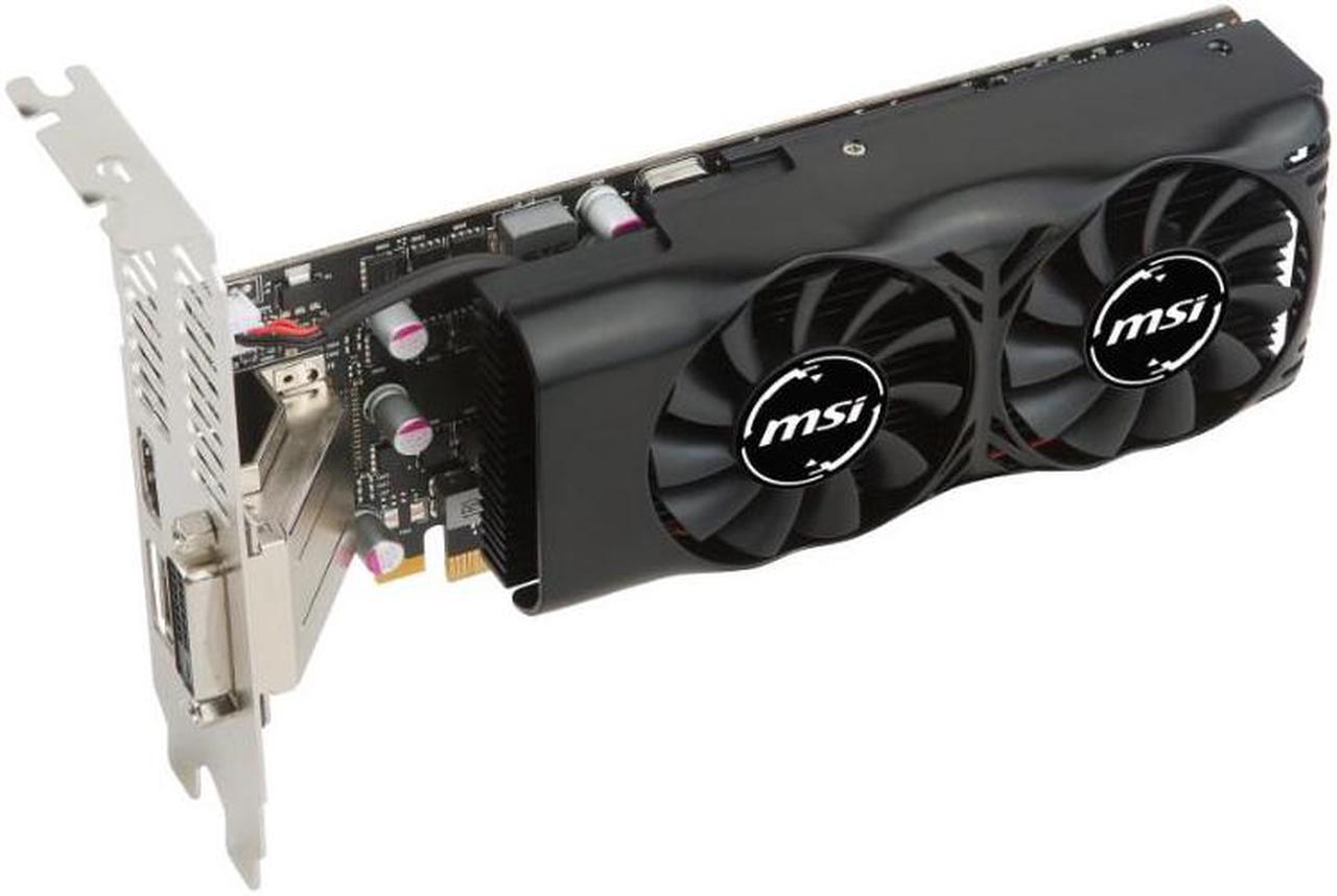 Alt view image 2 of 9 - MSI GTX 1050 Ti Low Profile 4GB GDDR5 Graphics Card (V809-2404R)