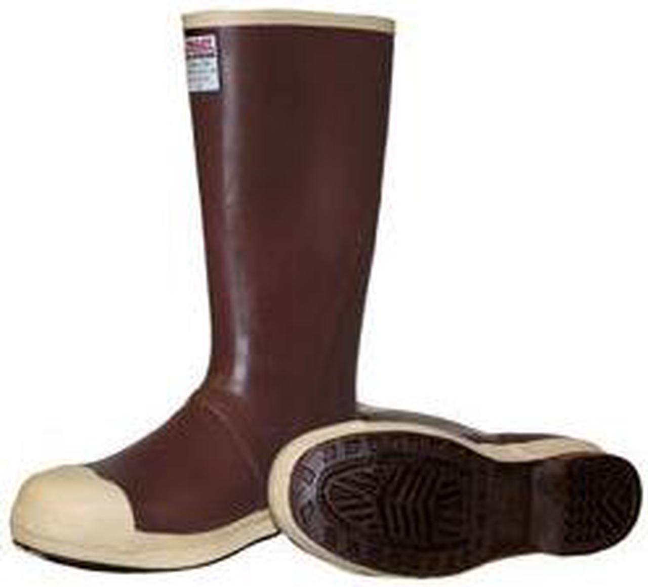 Main image of TINGLEY MB921B Men's Tall Rubber Boots, 8 Steel Toe, 16" H, Brick Red, MB921B