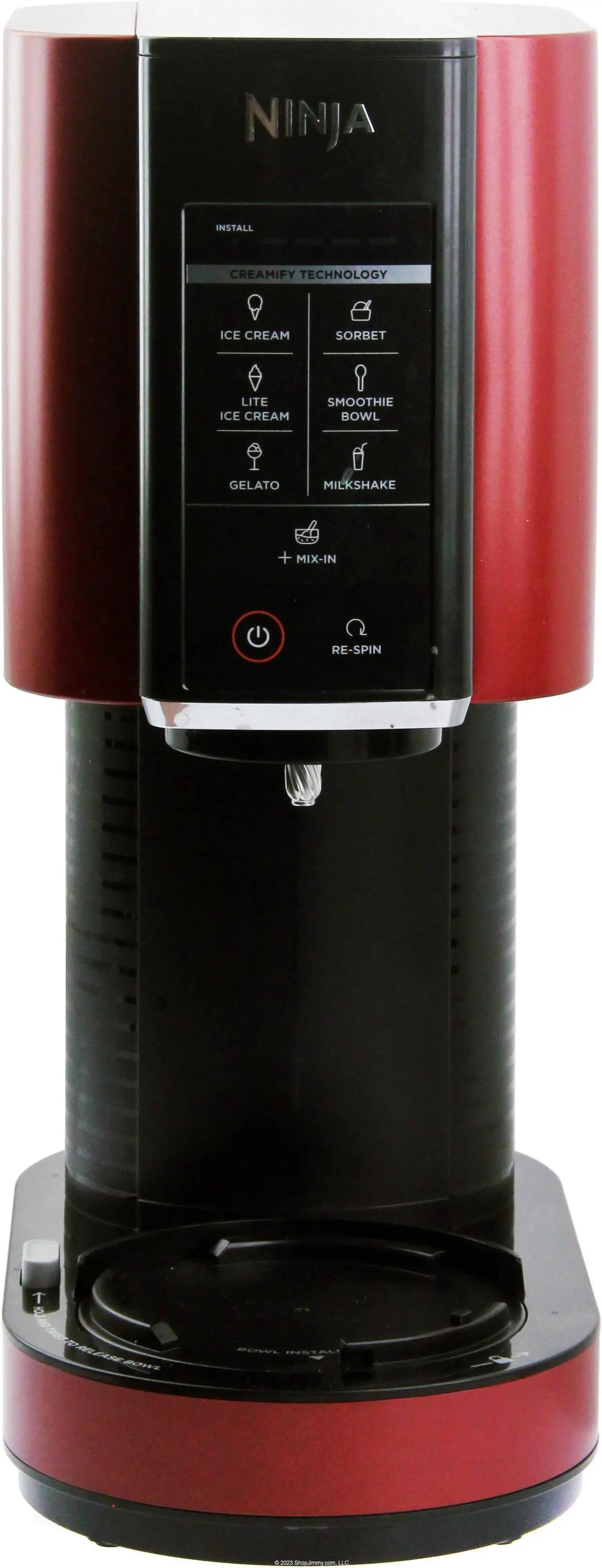 Alt view image 2 of 3 - Ninja NC301HRD NC301RD Creami Ice-Cream Maker Replacement Base (Dark Red/Crimson)