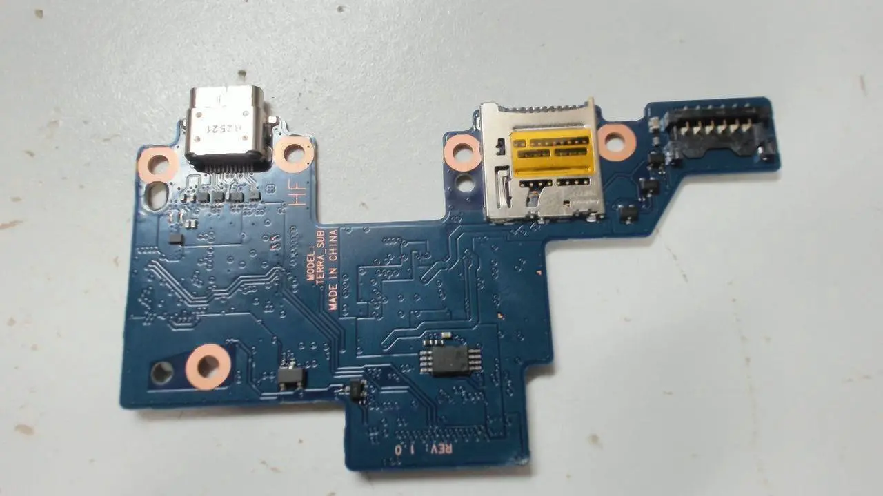 Alt view image 3 of 3 - Terra_Sub Samsung Chromebook XE930QCA USB-C I/O Board With Cables BA92-20205A BA41-02772A I/O Boards- Video Audio USB IR DC TV PWR - OEM
