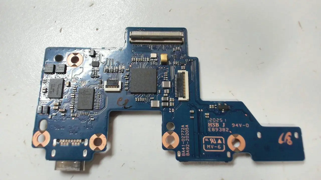 Alt view image 2 of 3 - Terra_Sub Samsung Chromebook XE930QCA USB-C I/O Board With Cables BA92-20205A BA41-02772A I/O Boards- Video Audio USB IR DC TV PWR - OEM