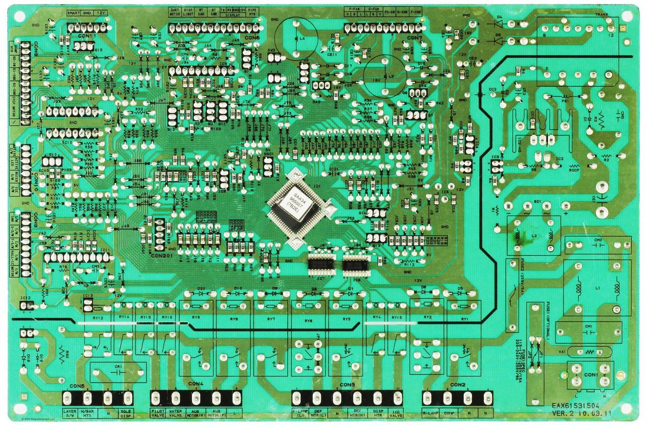 Alt view image 2 of 2 - LG Refrigerator EBR64734404 Main Board