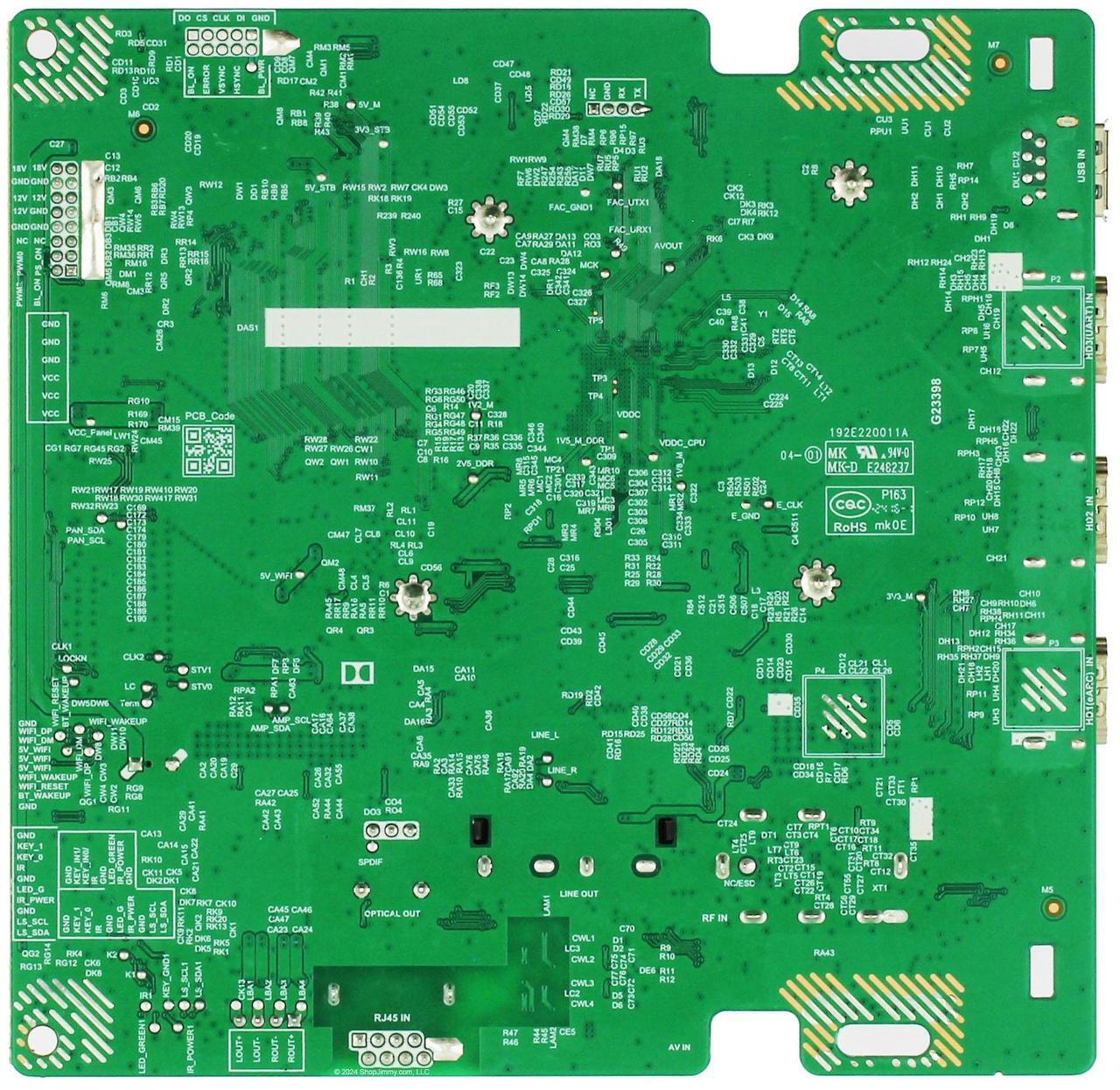 Alt view image 2 of 2 - Vizio 21201-04382 Main Board for M55Q6-L4 (Serial LBSFN8JA)