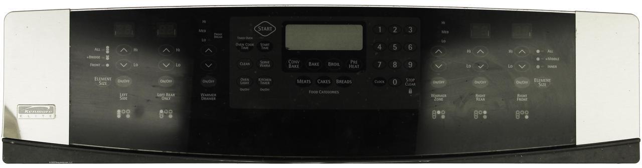 Main image of Kenmore Elite Oven 3162670 Touch Screen Control Panel