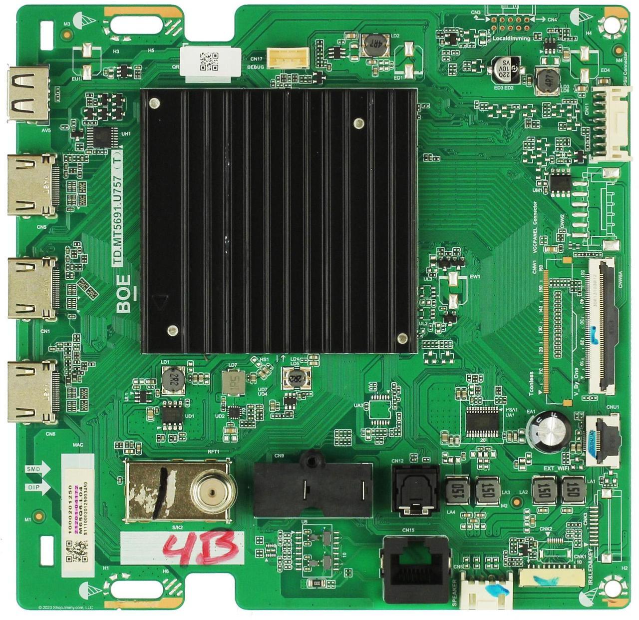 Main image of Vizio 21201-04172 Main Board for M65Q6-L4 (Serial LBSFR7GZ)