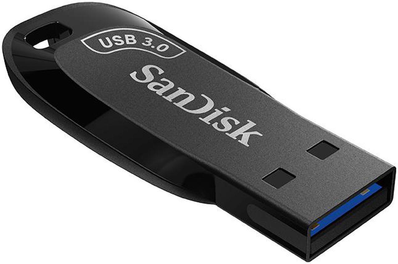 Alt view image 2 of 5 - SanDisk 128GB Ultra Shift USB 3.0 SDCZ410 SD CZ410 128G Flash Drive, Speed Up to 100MB/s SDCZ410-128G-G46 with OEM USB Lanyard