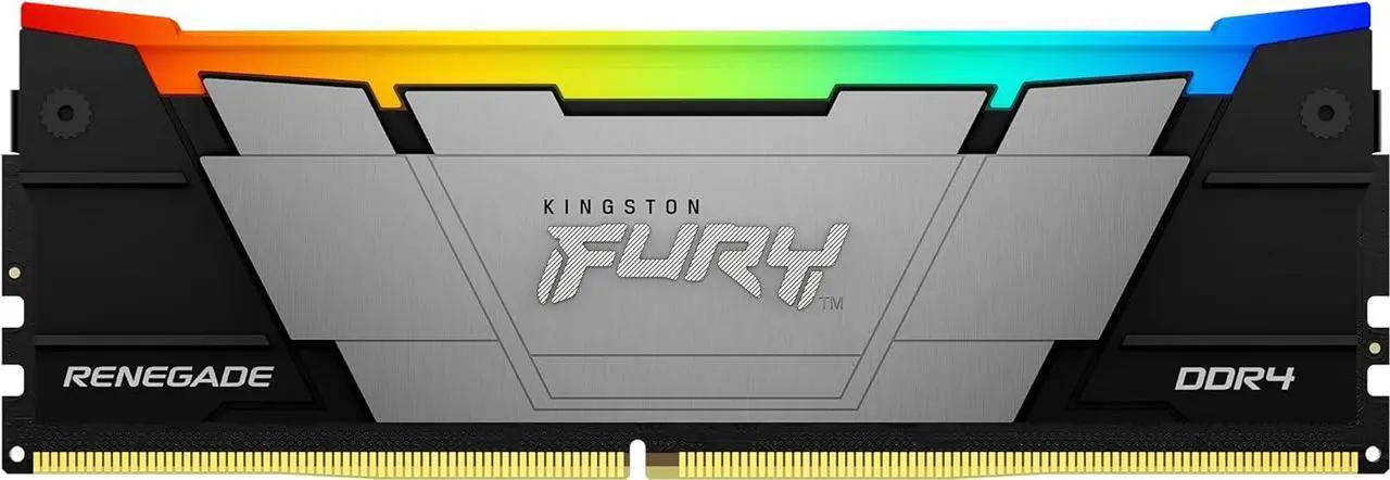 Alt view image 2 of 7 - Kingston Fury Renegade RGB 3600 32GB (2x16GB) 3600MT/s DDR4 CL16 DIMM (Kit of 2) 1Gx8 Desktop Gaming Memory - KF436C16RB12AK2/32
