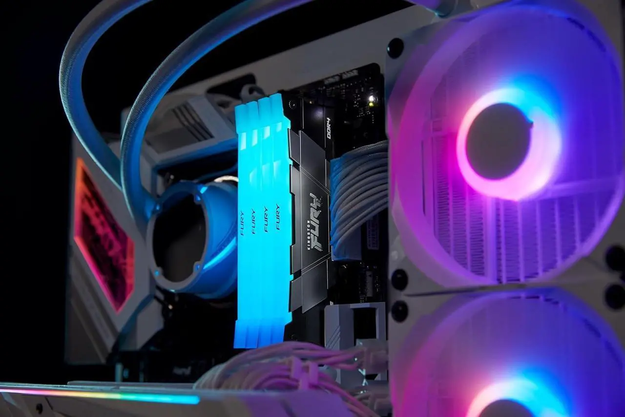 Alt view image 6 of 7 - Kingston Fury Renegade RGB 3600 32GB (2x16GB) 3600MT/s DDR4 CL16 DIMM (Kit of 2) 1Gx8 Desktop Gaming Memory - KF436C16RB12AK2/32