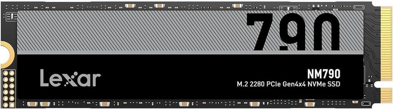 Main image of Lexar 1TB NM790 SSD PCIe Gen4 NVMe M.2 2280 Internal Solid State Drive, Up to 7400/6500 MB/s Read/Write, Compatible with PS5, for Gamers and Creators, Black (LNM790X001T-RNNNU)