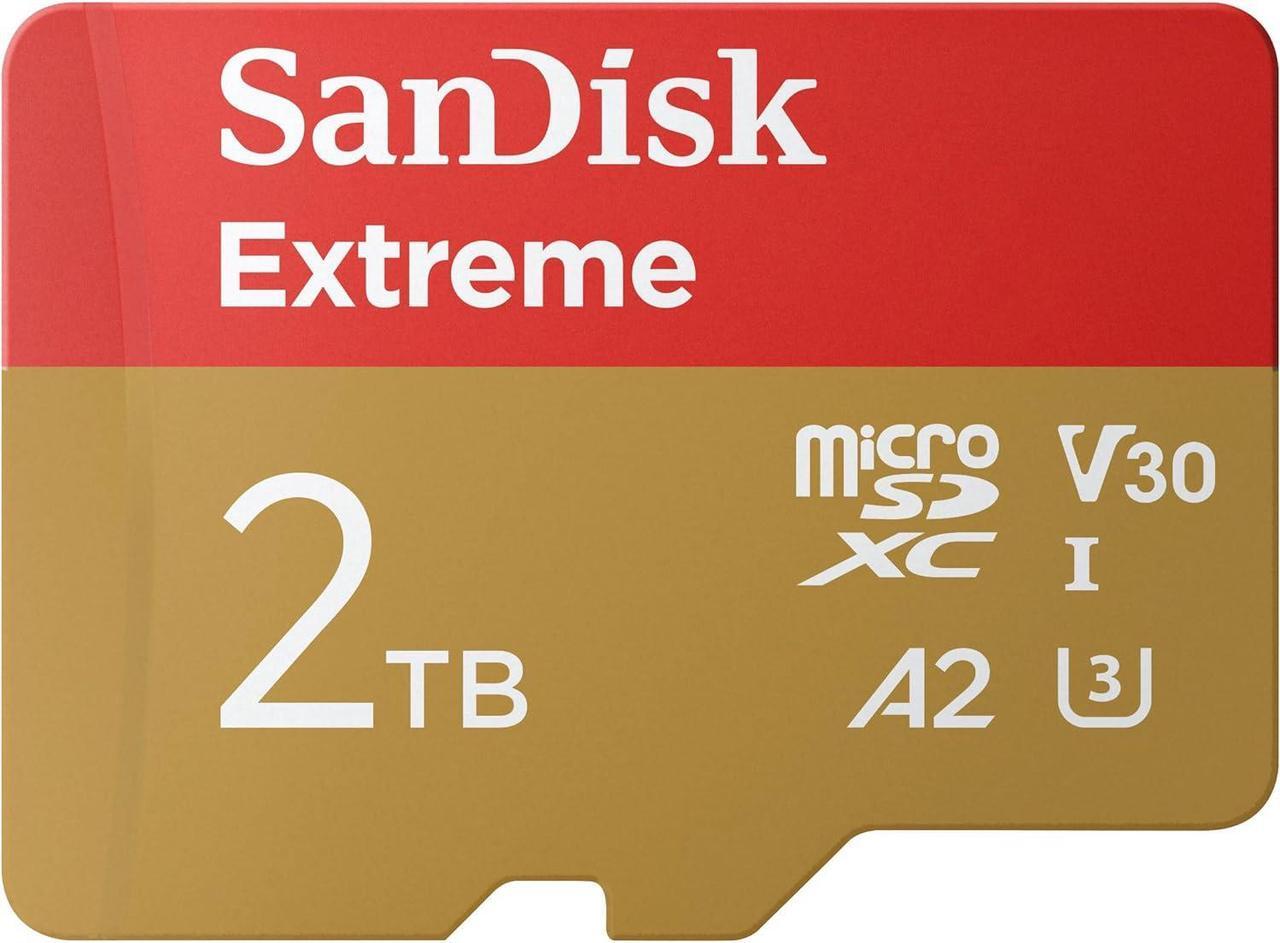 Alt view image 2 of 3 - SanDisk Extreme 2TB microSDXC Memory Card Model SDSQXAV-2T00-GN6MN