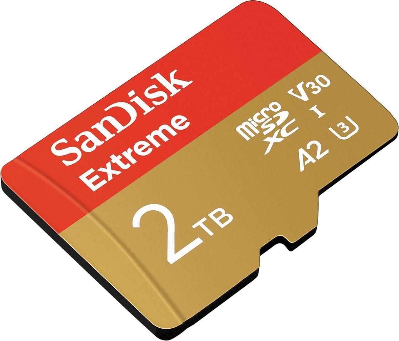 Alt view image 3 of 3 - SanDisk Extreme 2TB microSDXC Memory Card Model SDSQXAV-2T00-GN6MN