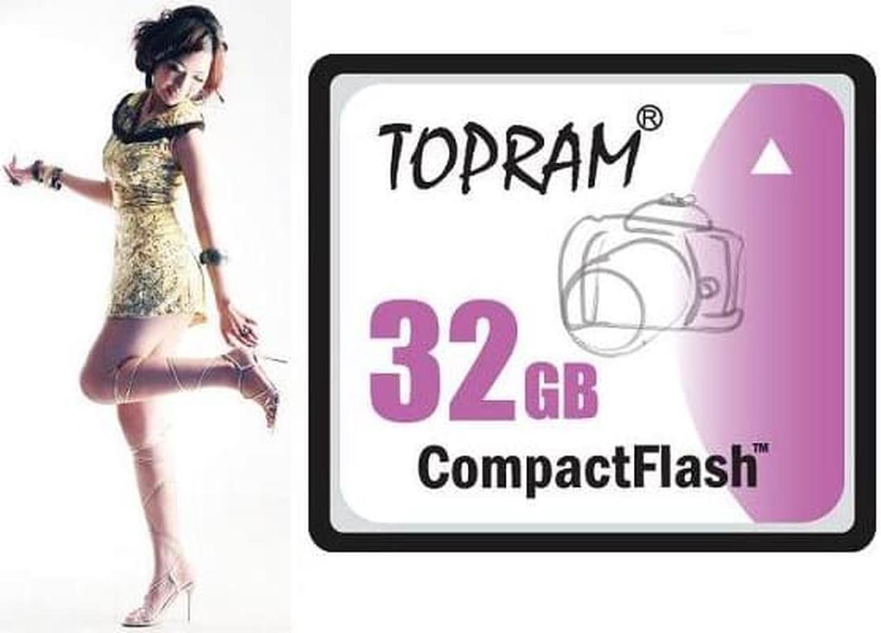 Alt view image 2 of 2 - TOPRAM 32GB CF 32G CF Compact Flash CompactFlash Card