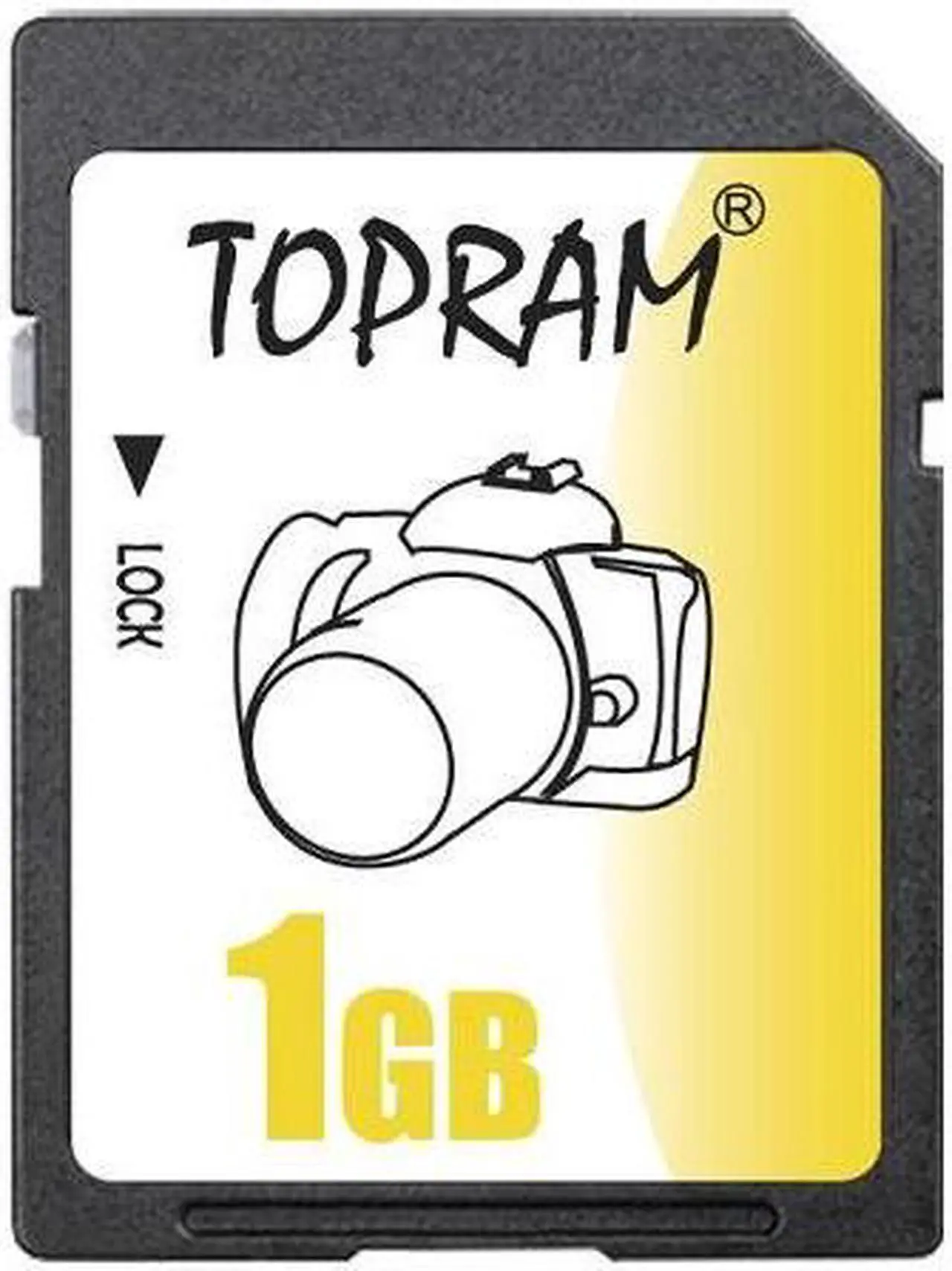 Main image of TOPRAM 1GB SD 1G Secure Digital Flash Memory Card - Pack of 5