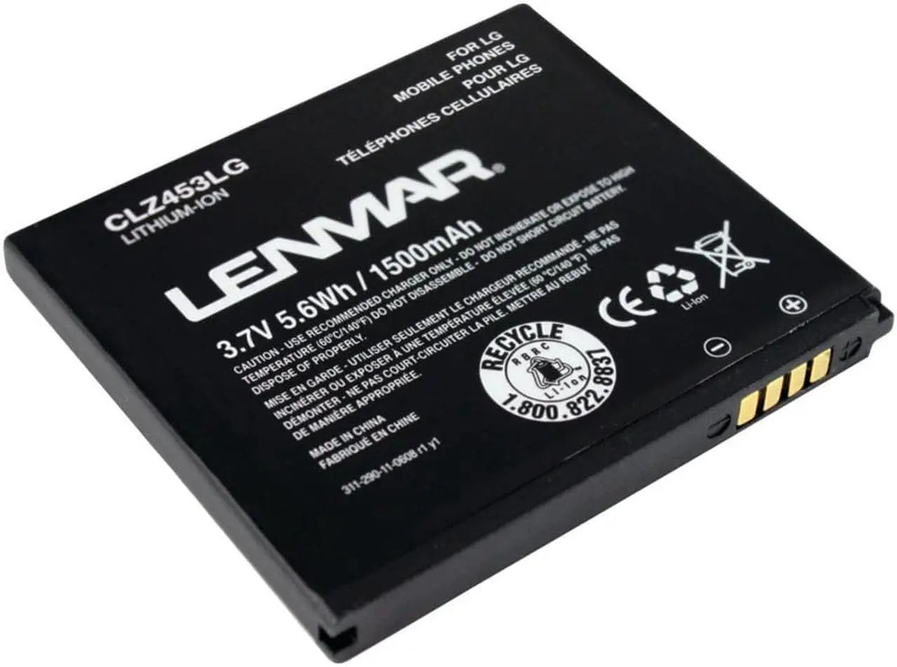 Main image of Lenmar CLZ453LG Replacement Battery for LG G2x P999 4G - Retail Packaging - Black