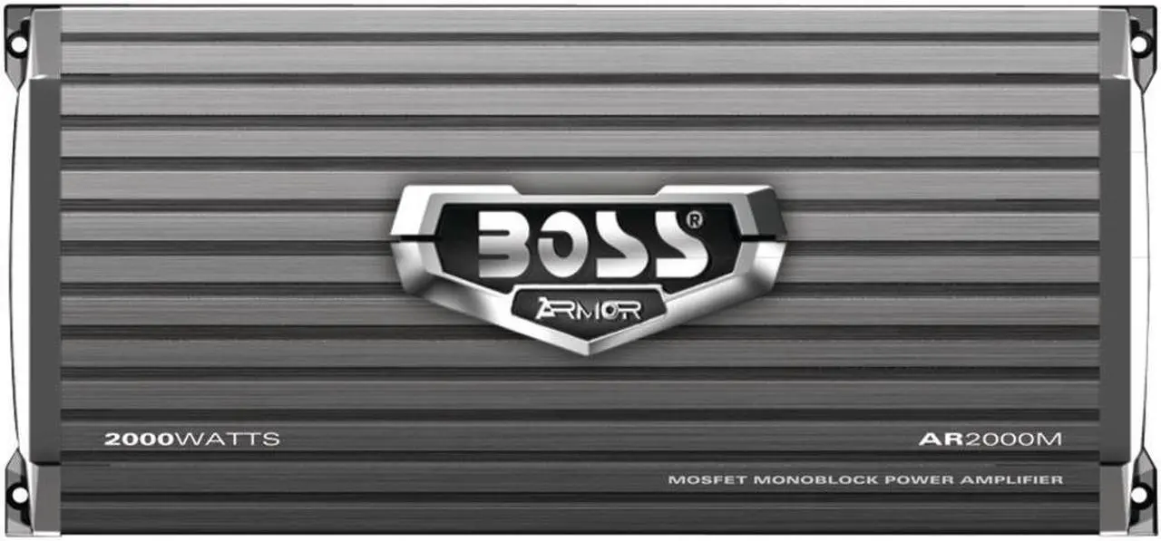 Alt view image 4 of 20 - Boss Armor AR2000M 2000 Watt Monoblock A/B Amplifier Car Audio Amp & Bass Remote