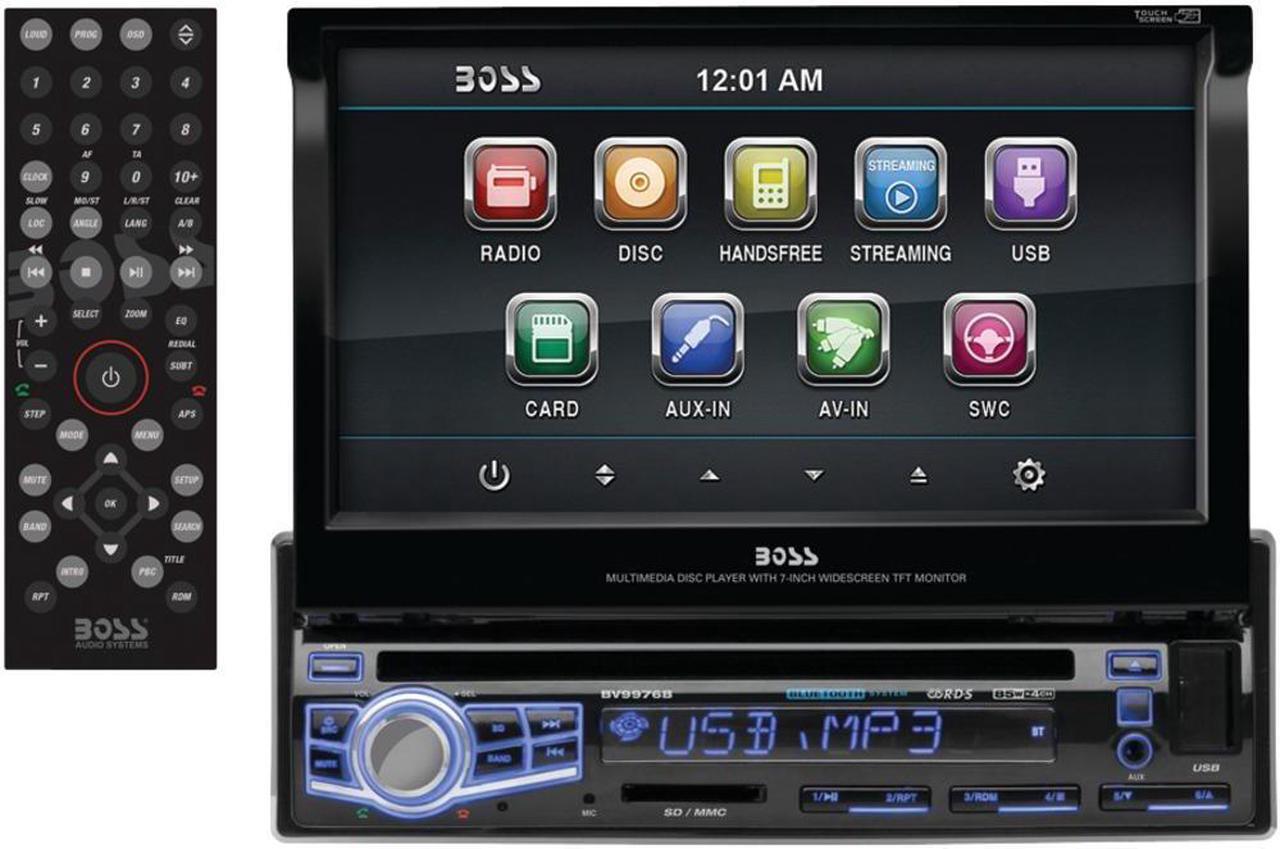 Alt view image 6 of 20 - Boss Audio BV9976B 7" Touchscreen Single-Din DVD w/ Bluetooth