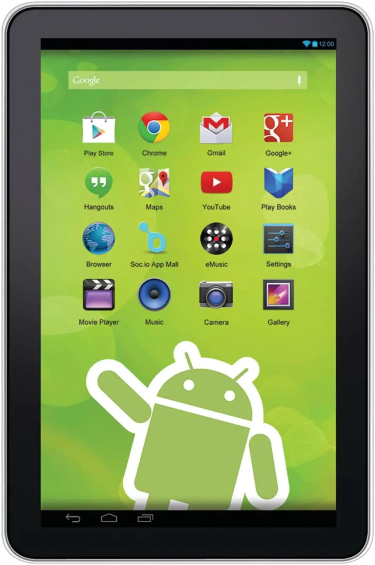 Alt view image 5 of 8 - Zeki TBQG1084B 10" Quad Core Google(R) Tablet