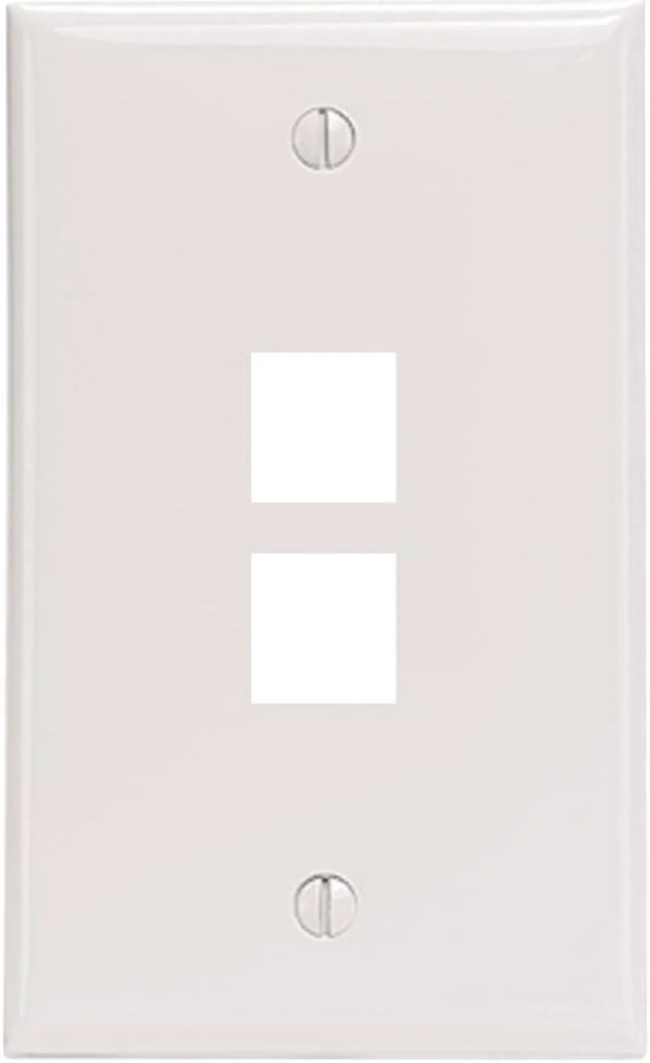 Main image of LEVITON 41080-2WP 2-Port QuickPort(R) Wall Plate (White)