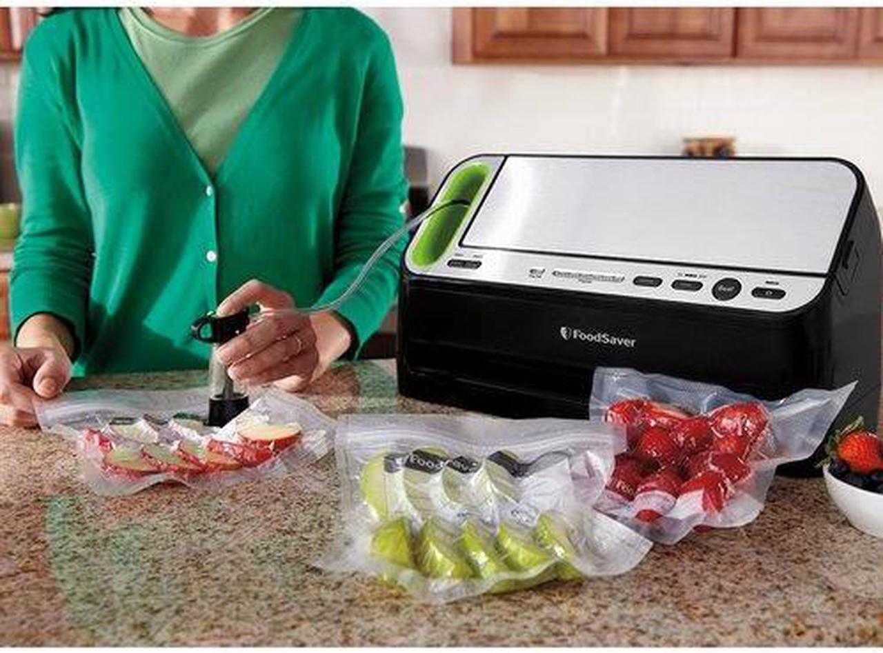 Alt view image 6 of 11 - FoodSaver FSFSSL4440-000 Appliance Vacuum Sealer, Black and Silver
