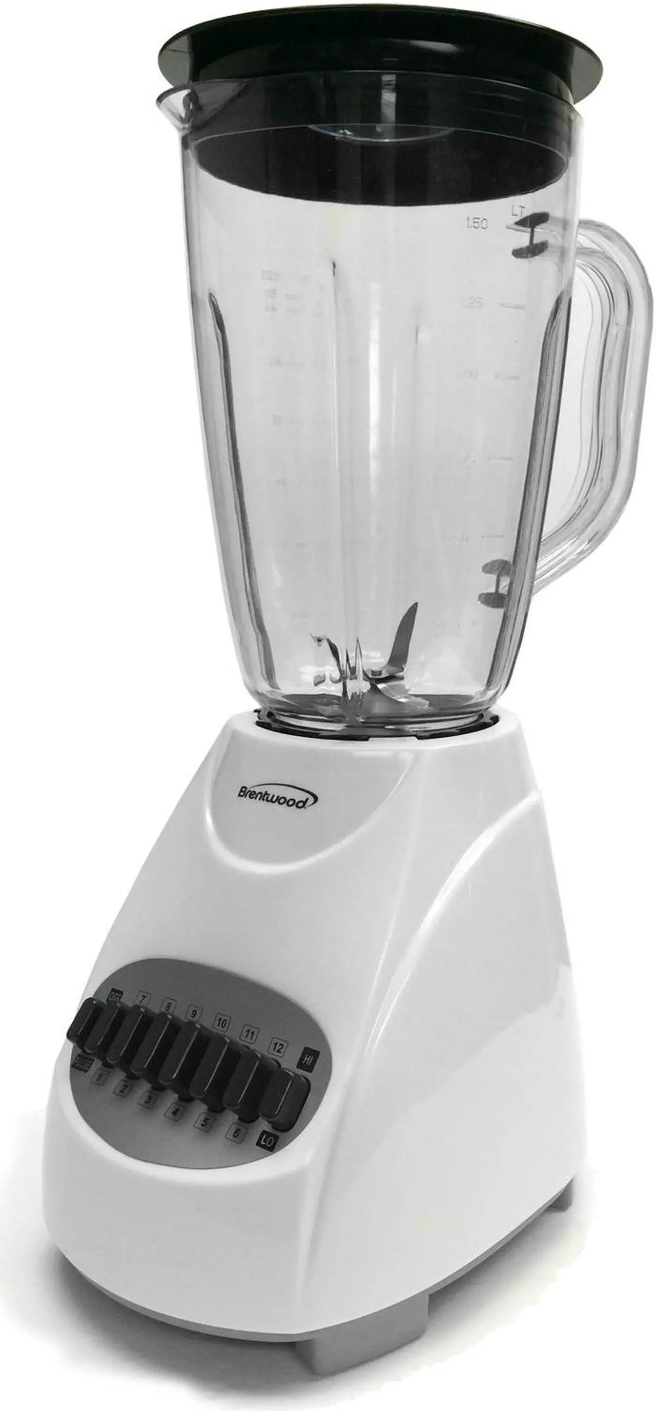 Main image of Brentwood Home Kitchen 12-Speed Blender With 1.5 Liter Plastic Jar White