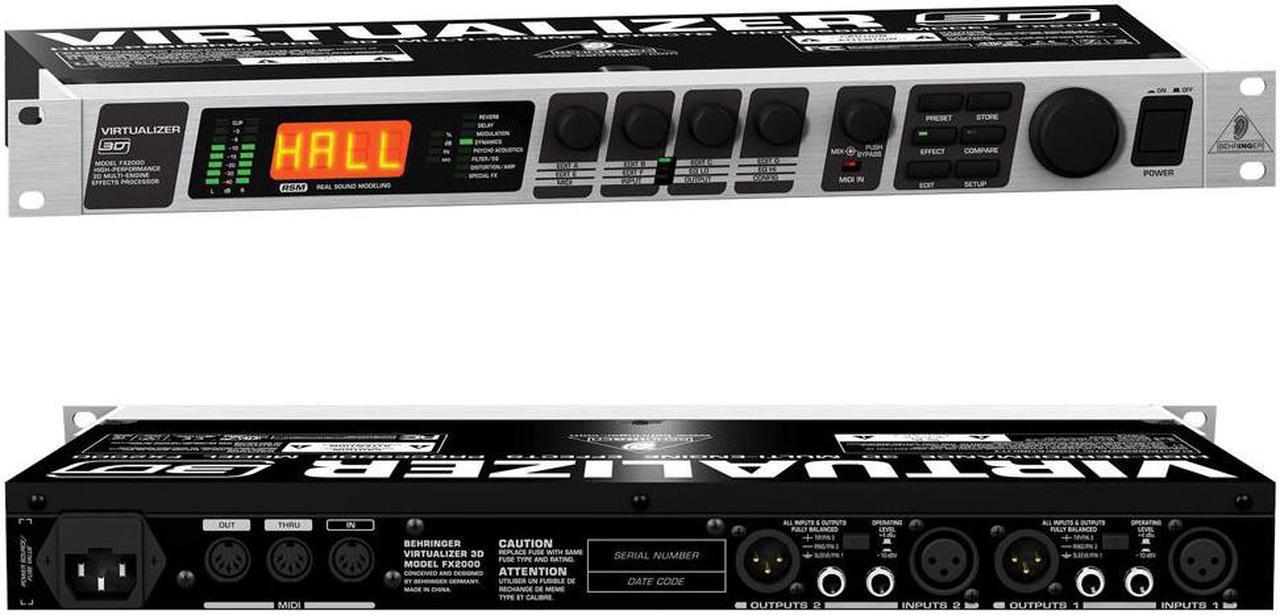 Alt view image 4 of 4 - Behringer FX2000 Multi-Engine Effects Processor