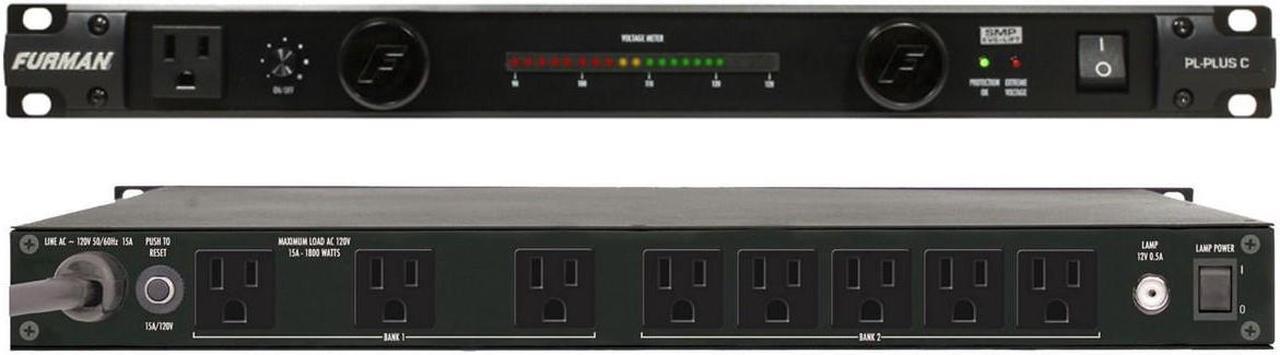 Alt view image 2 of 14 - Furman PL-Plus DMC 15-Amp Power Conditioner w/ Voltmeter & Ammeter