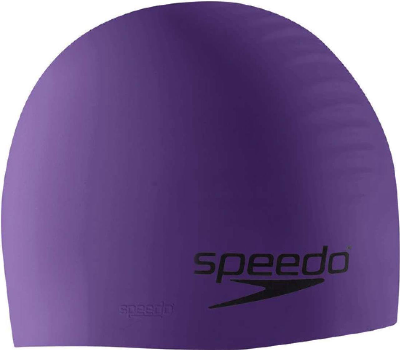 Speedo Solid Silicone Swim Cap Purple