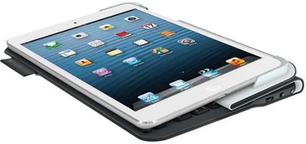 Alt view image 11 of 14 - Logitech 920-005893 Logitech Ultrathin Keyboard Folio (PU Leather) for iPad mini Carbon Black