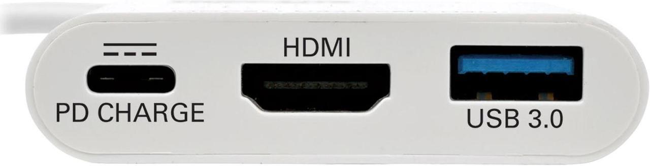 Alt view image 6 of 20 - Tripp Lite USB C to HDMI Multiport Adapter w/PD Charging USB Type C to HDMI (U444-06N-HU-C)