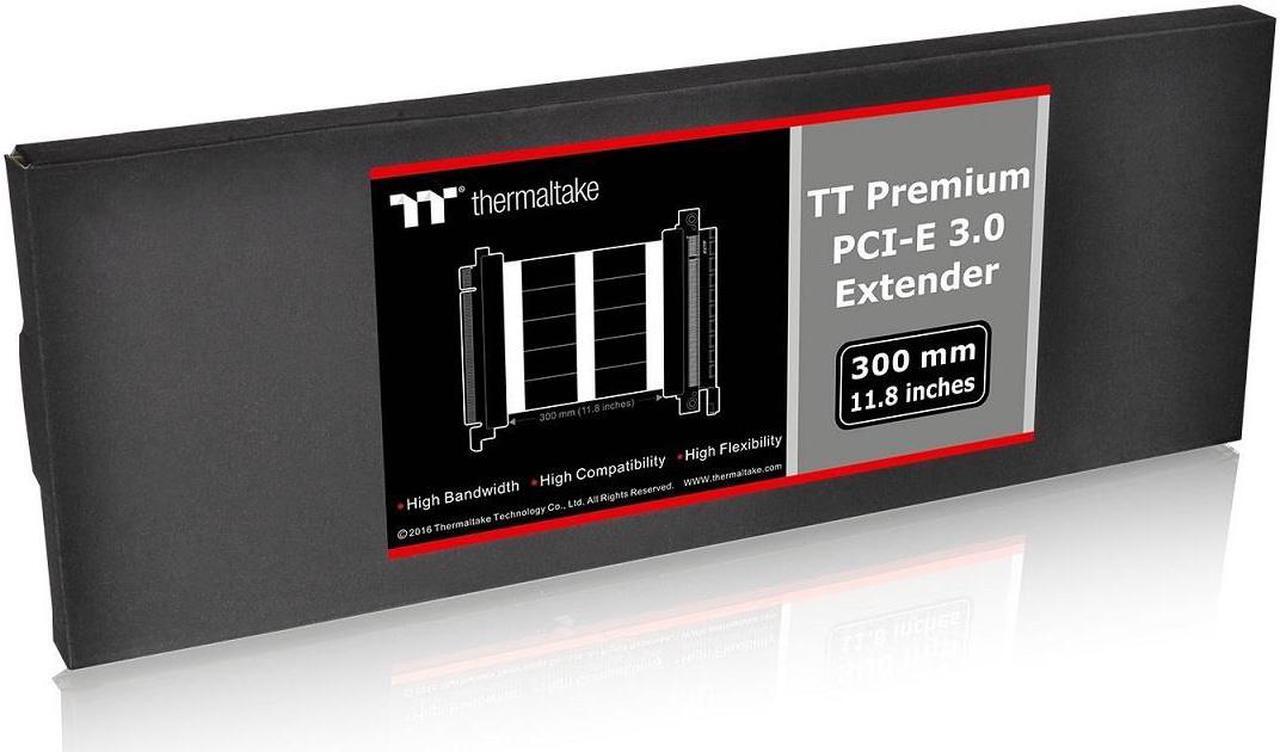 Alt view image 6 of 20 - Thermaltake AC-045-CN1OTN-C1 TT Premium PCI-E x16 3.0 Extender Riser Cable 300mm Graphic Cards - Black