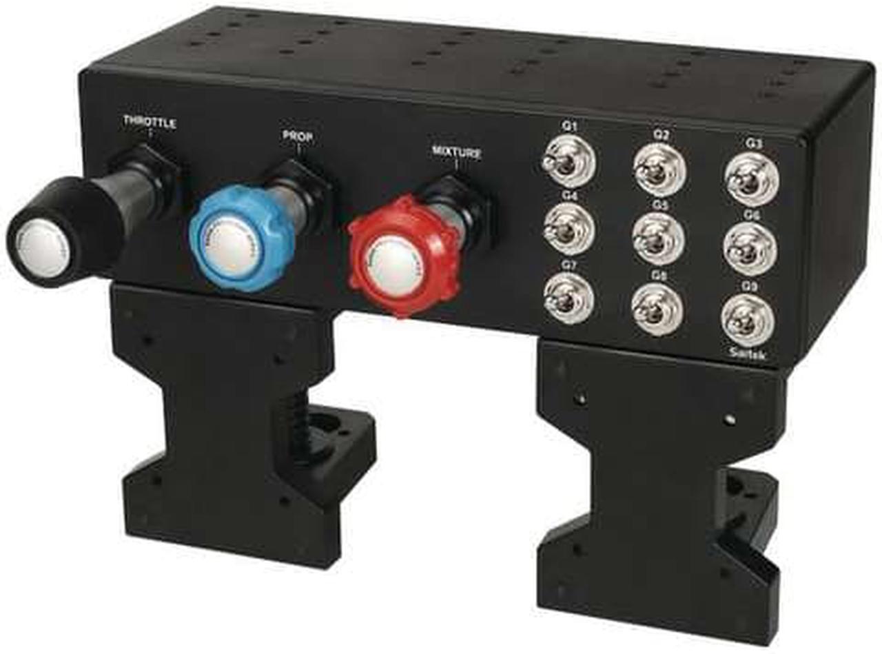Alt view image 5 of 13 - Saitek PRO Flight TPM System - Throttle/Prop/Mixture Axis