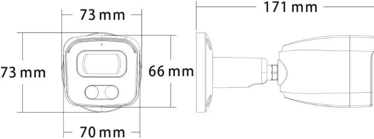 Alt view image 7 of 7 - Full Color Night Vision View Bullet HD TVI camera 2.8mm wide Fixed Lens 5MP to 4K Lite Changeable 12V DC