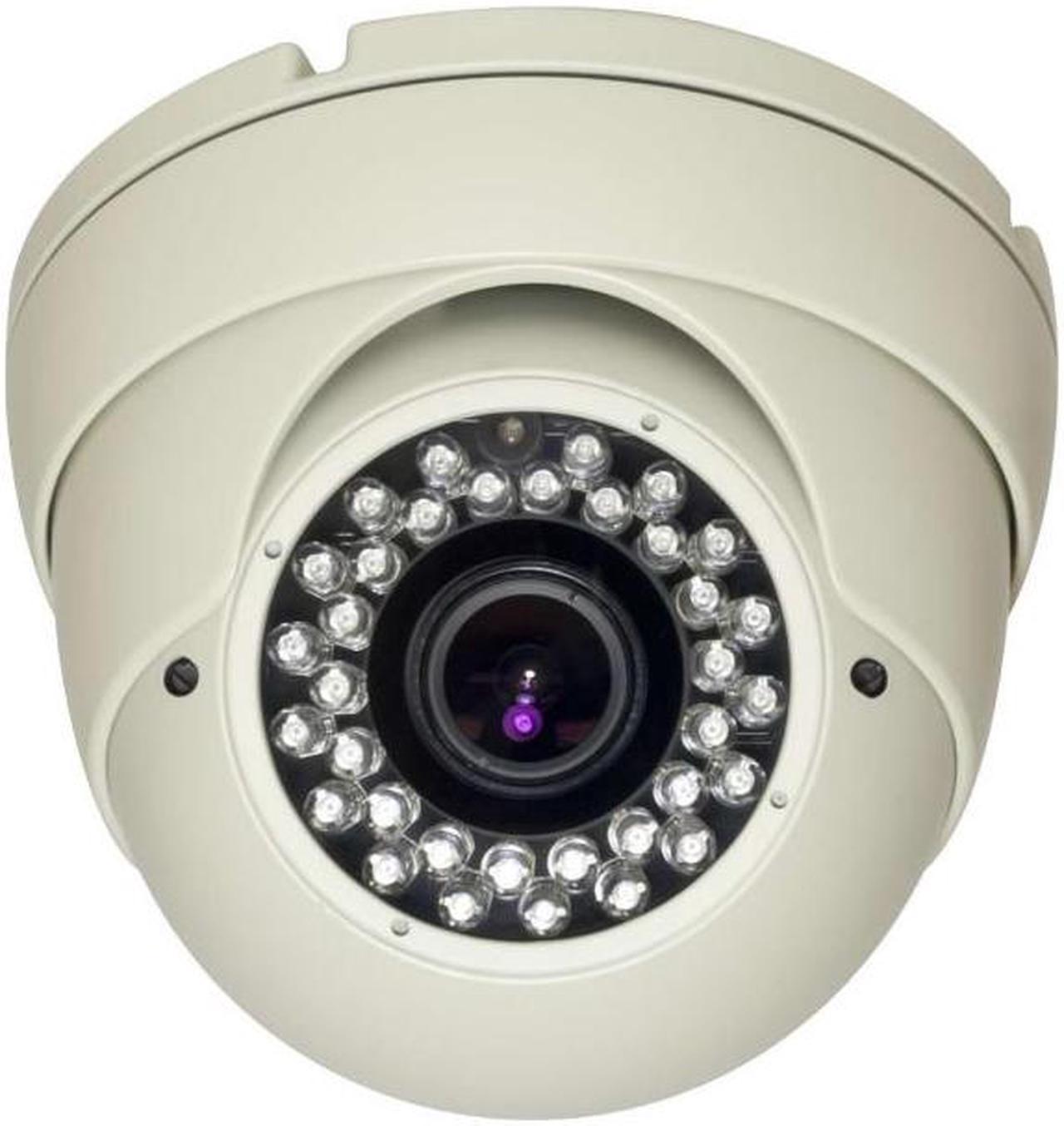 Eyemax IB-6339MV-W IN/Outdoor Dome IR Camera 700TVL Sony Effio, 960H Dual Power Light Ivory Color